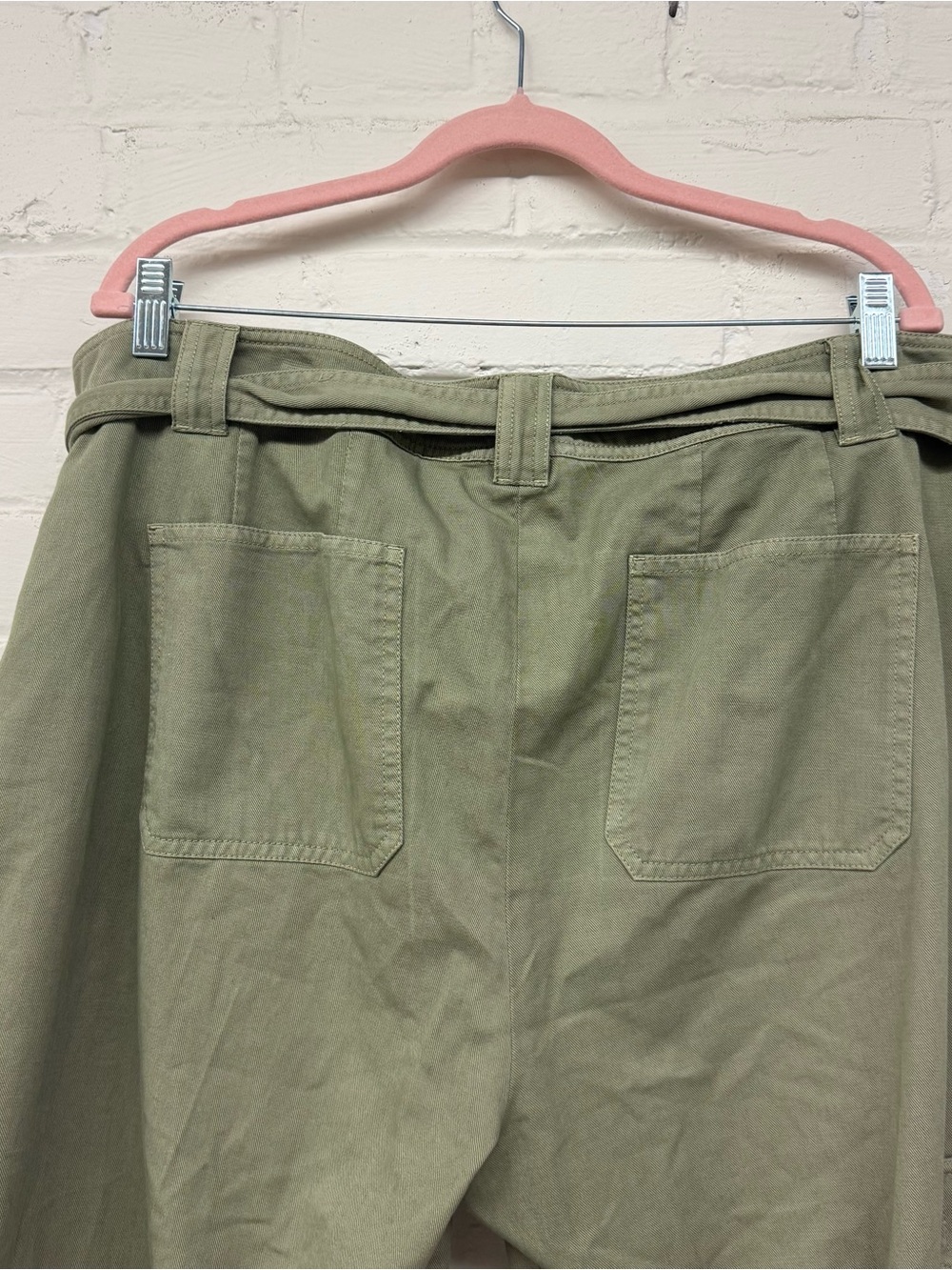 NWT Lauren Ralph Lauren Zabrenah Twill Wide Leg Cargo Pants Size 18 - Picture 7 of 8